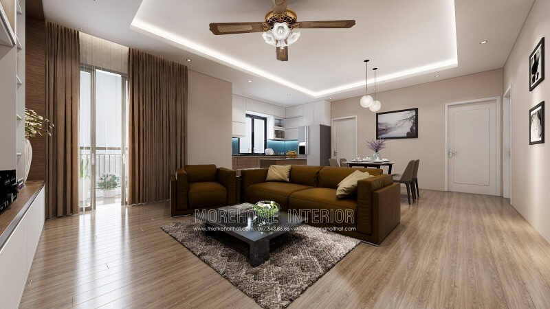 Trang trí nội thất chung cư với phòng khách đẹp trang nhã, lịch sự Mẫu nội thất chung cư đẹp