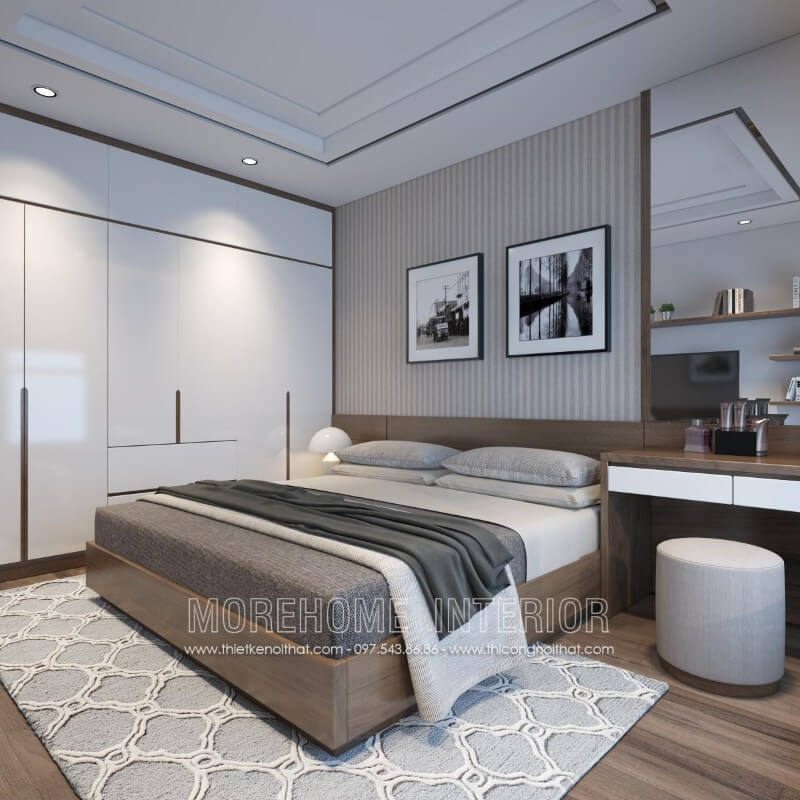 Bạn yêu thích phong cách hiện đại, đừng bỏ lỡ mẫu giường ngủ ấn tượng này nhé